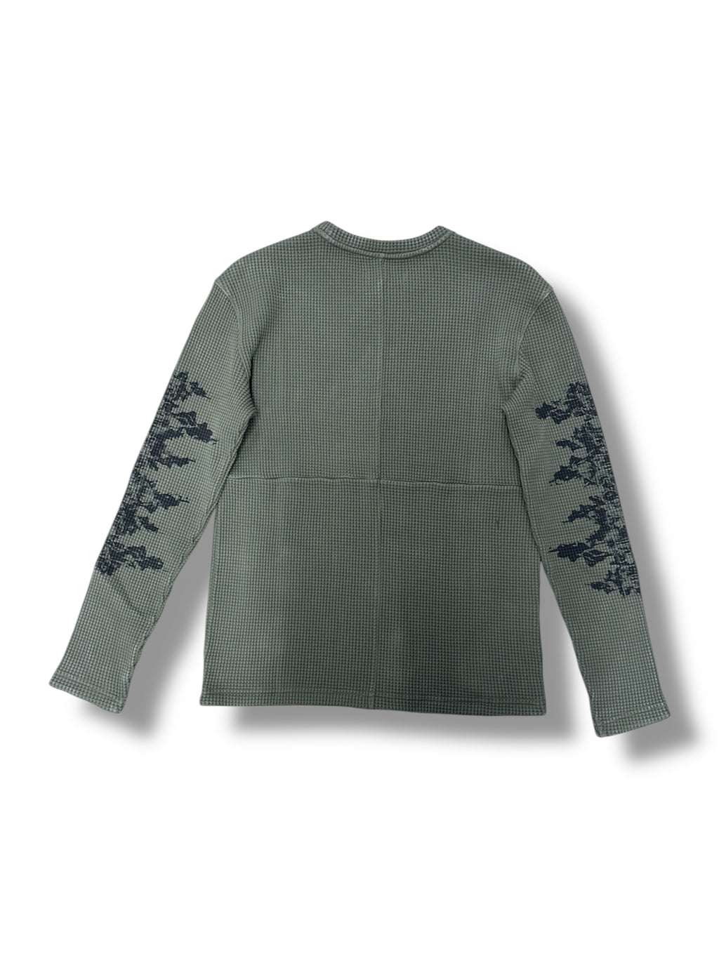 PURPLE ‘Flames Waffle Knit Shirt’- Green