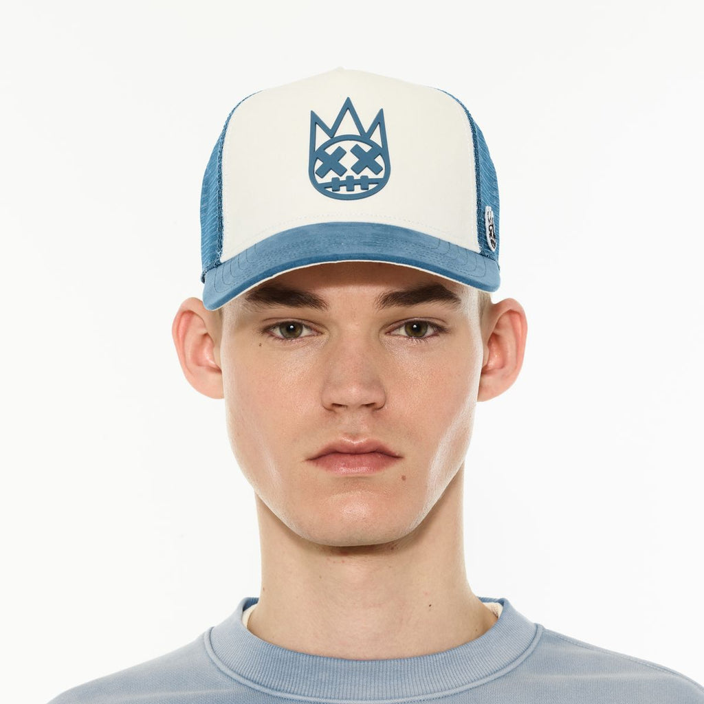 Cult Logo Mesh Back Trucker Hat 'Shimuchan'- Winter White
