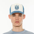 Cult Logo Mesh Back Trucker Hat 'Shimuchan'- Winter White