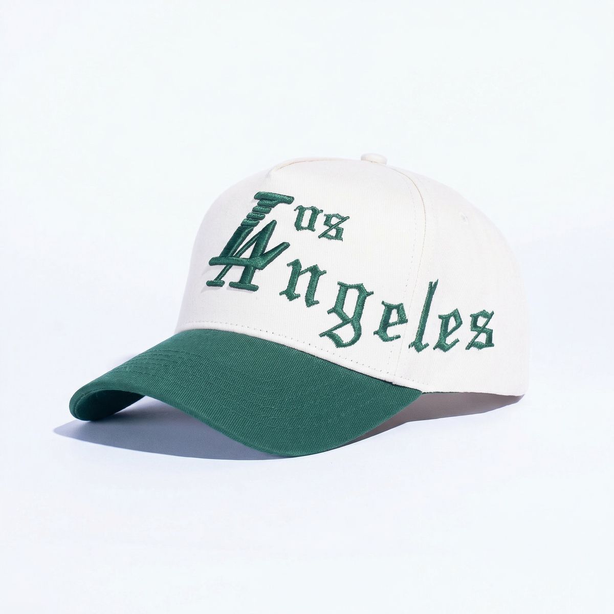 Reference 'Paradise La Script' Hat- Cream/Green