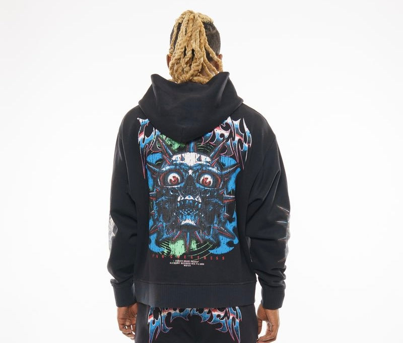 Oversized Zip Up Hoodie BLKK8