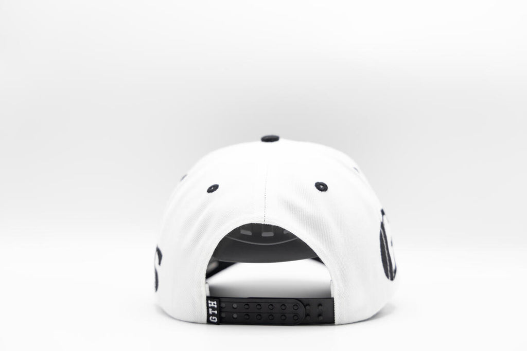 Gth Bold Grizzlies All Around Snapback Cap- White Black