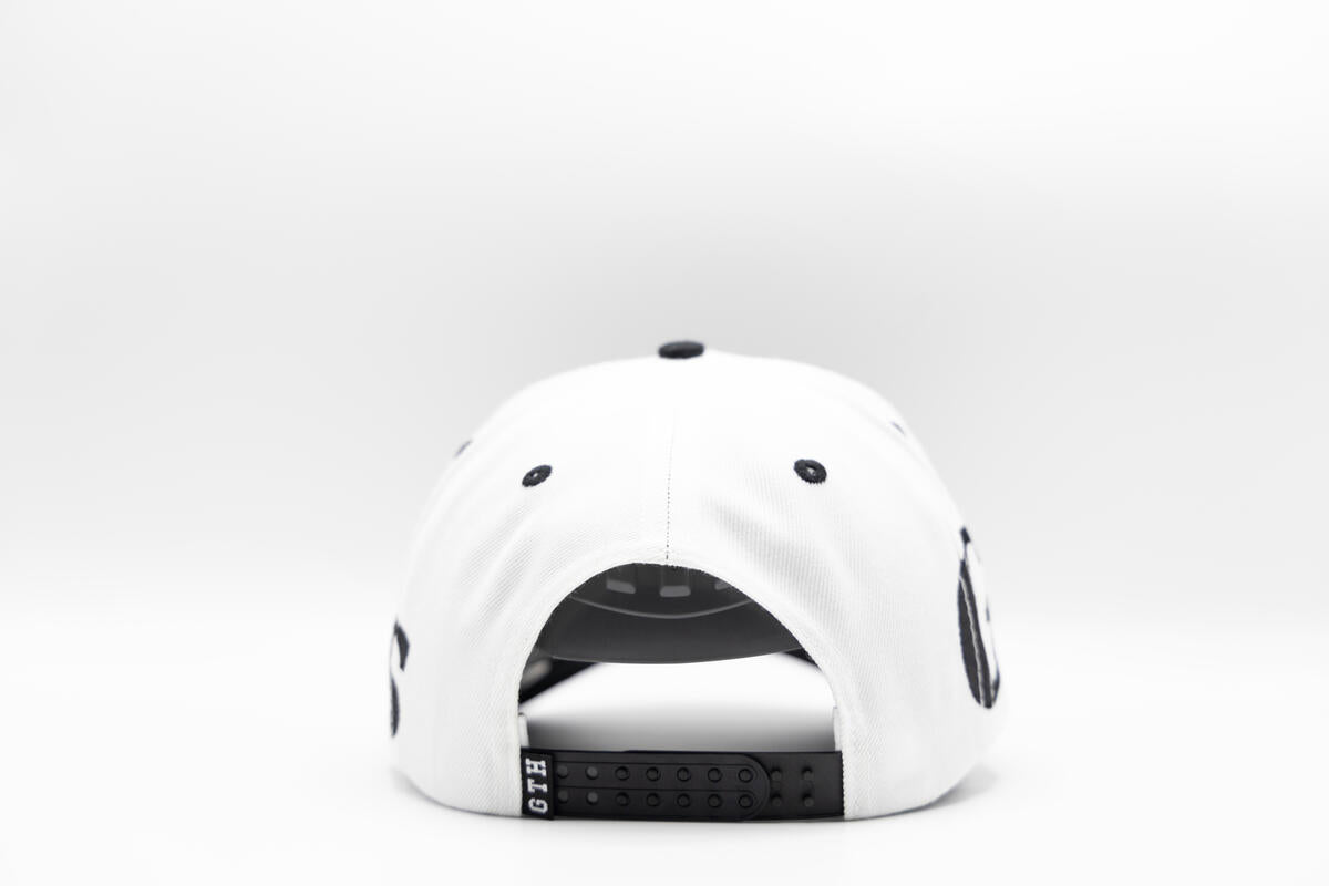 Gth Bold Grizzlies All Around Snapback Cap- White Black