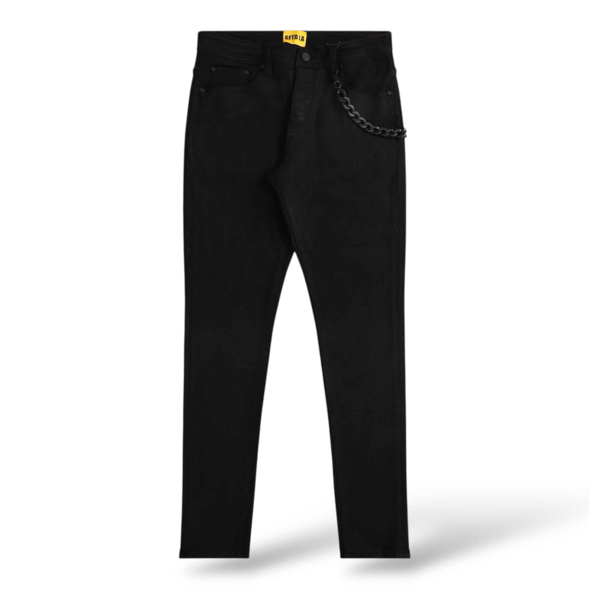 GFTD David Wax Skinny Denim- Black