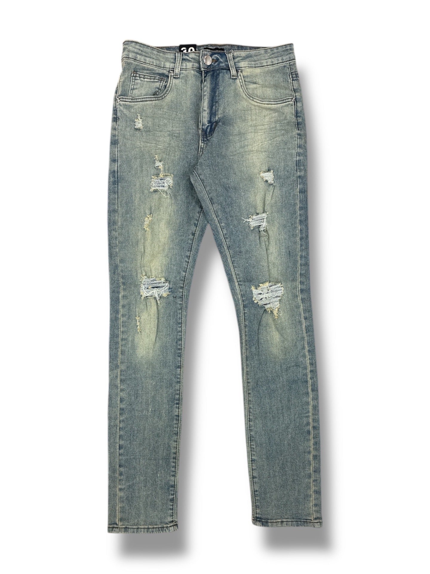 Waimea 01D Men's Skinny Jeans- Stone Wash