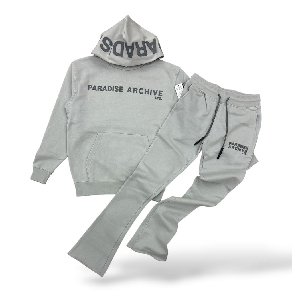 SYIP High Density Print Pullover Hoodie- Cool Grey