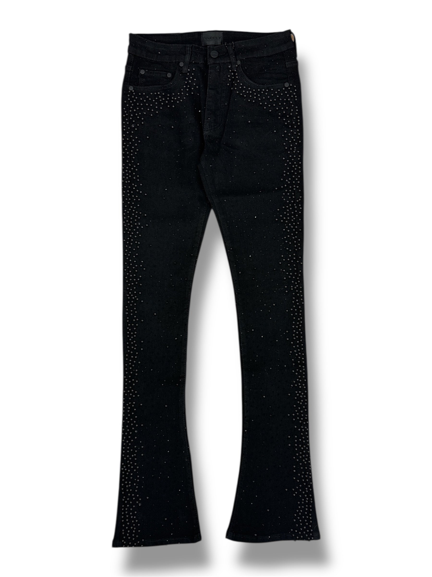 Supply Floating Flare Jeans- Jet Blk