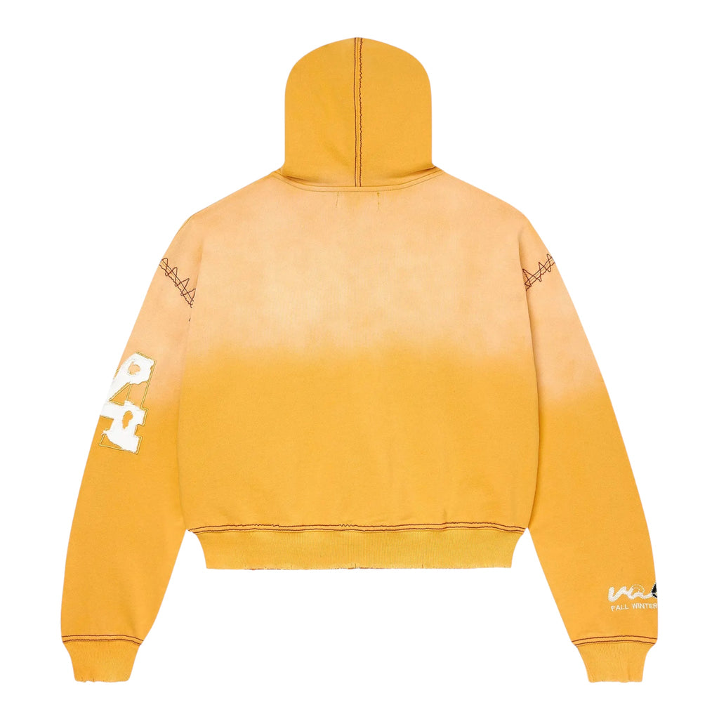 Vale Sunny Zip Up Hoodie- Yellow