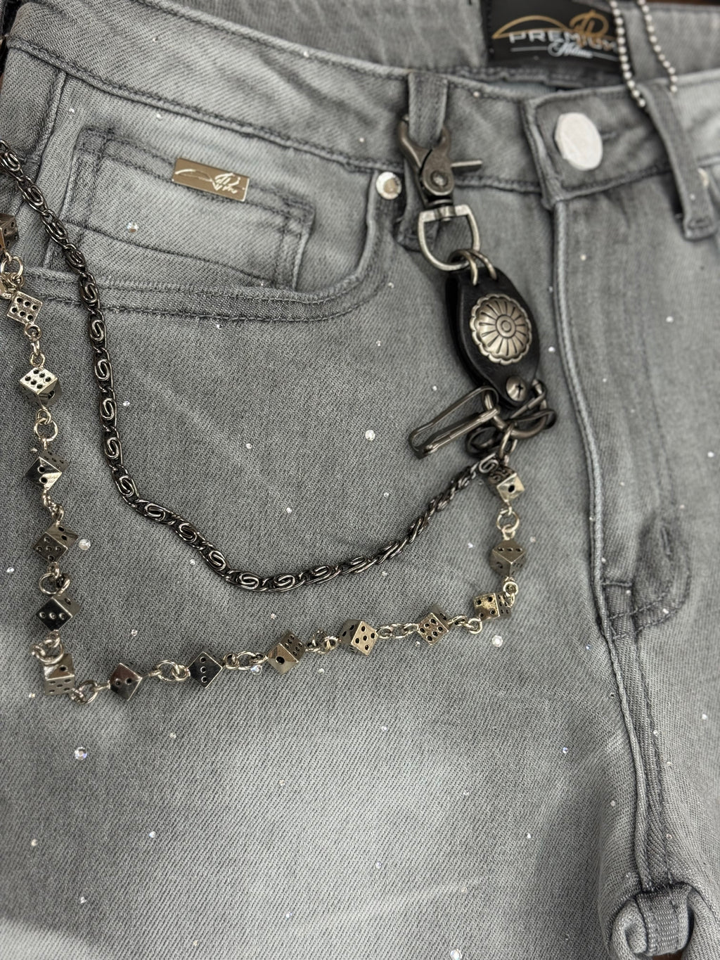 Riviera Stacked jeans- Grey Wash