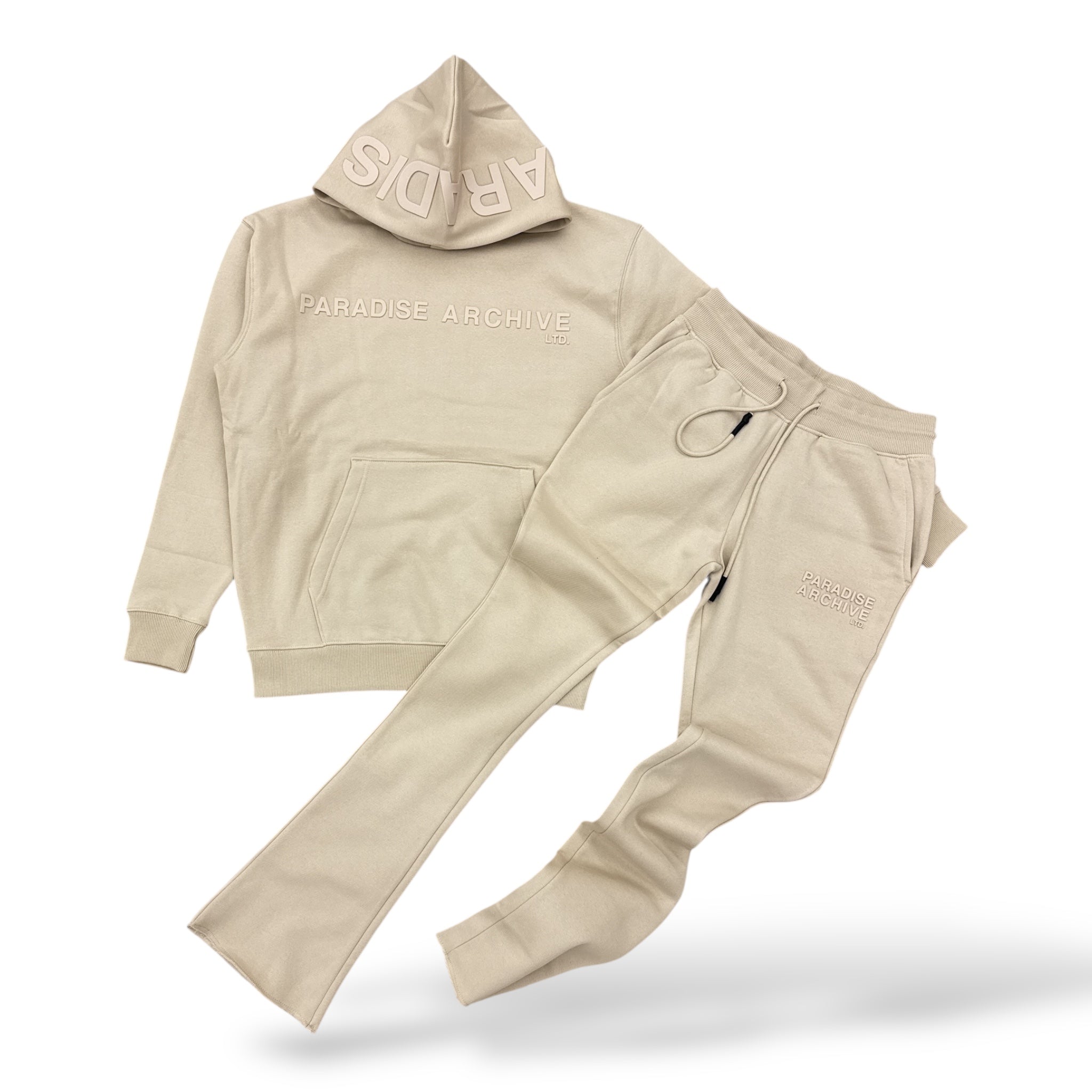 SYIP High Density Print Pullover Hoodie- Butter