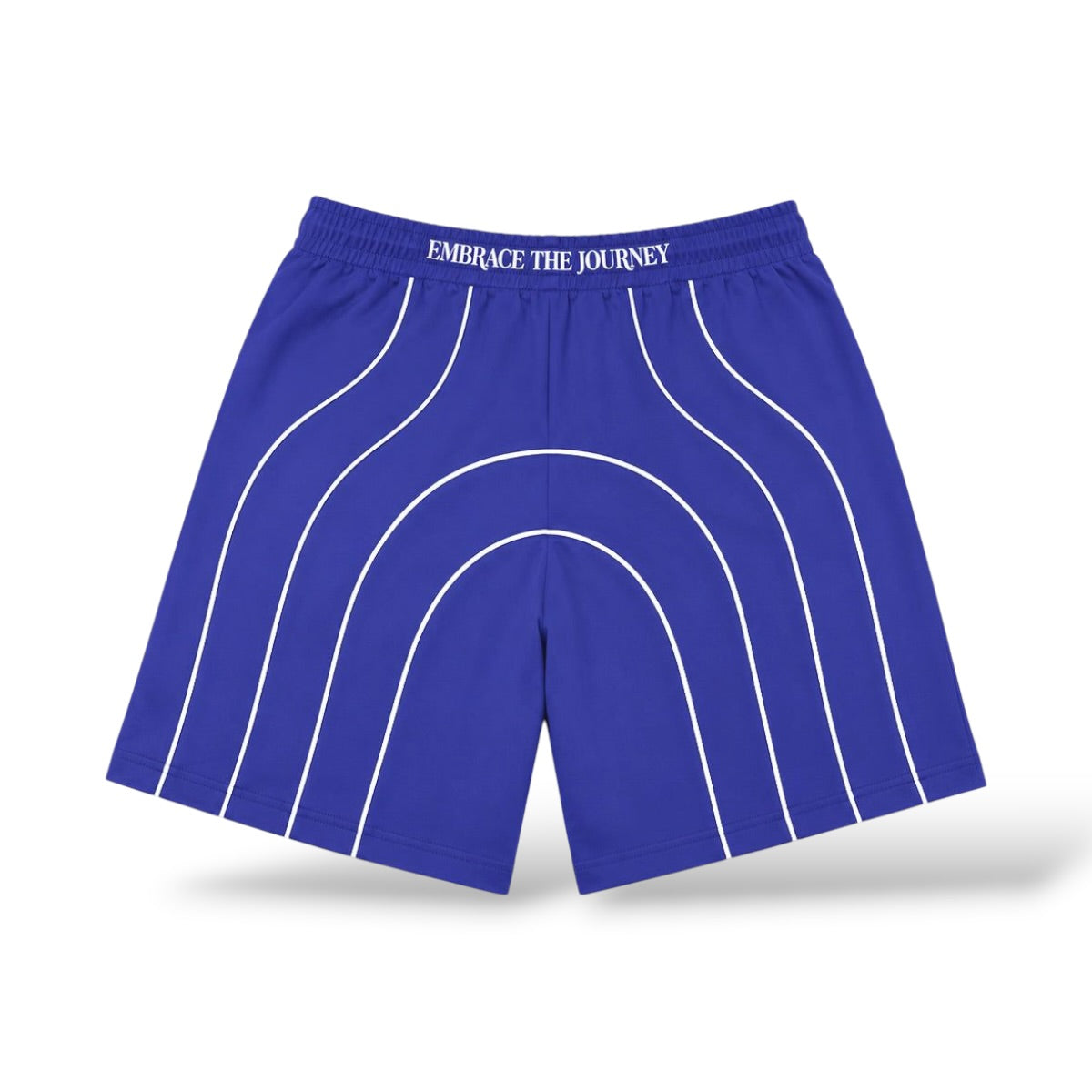 PM 'Reflective Piping' Nylon Shorts- Navy