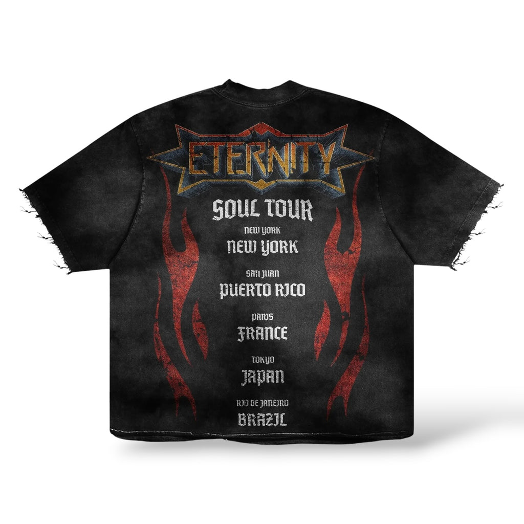 Fly As Eli 'Soul Tour' Cropped T-Shirt- Black
