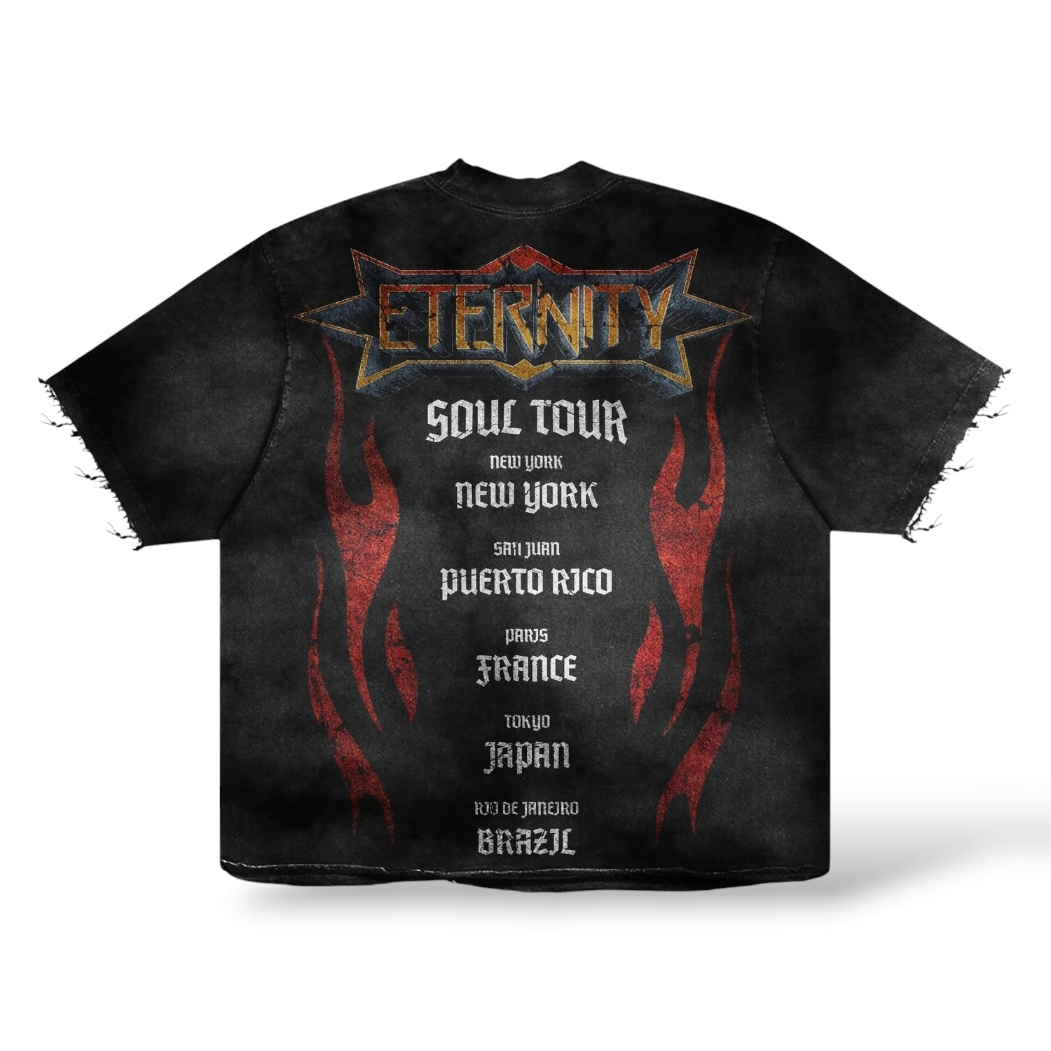 Fly As Eli 'Soul Tour' Cropped T-Shirt- Black