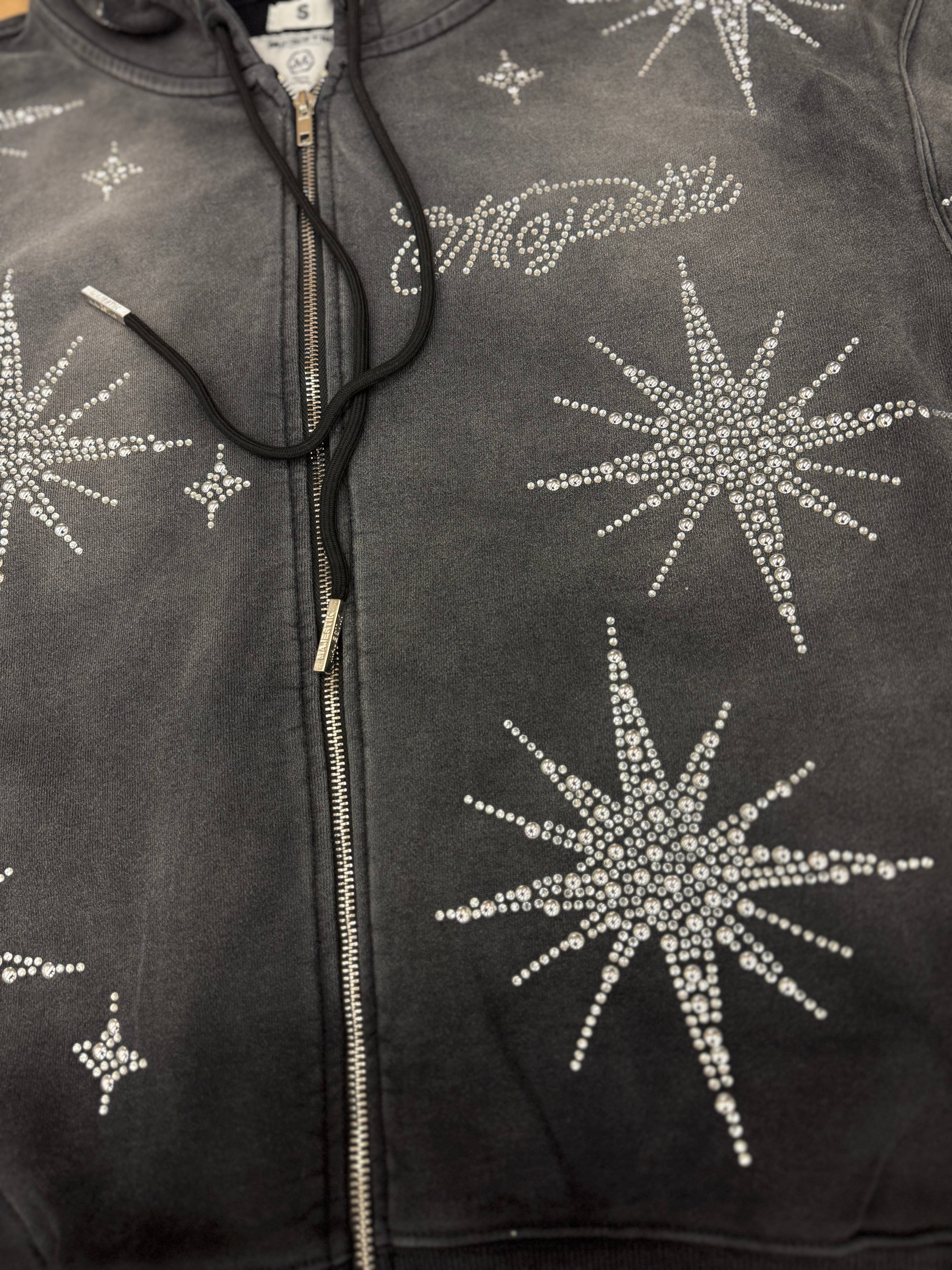 Majestik F.Terry Zip Up Hoodie- Blk