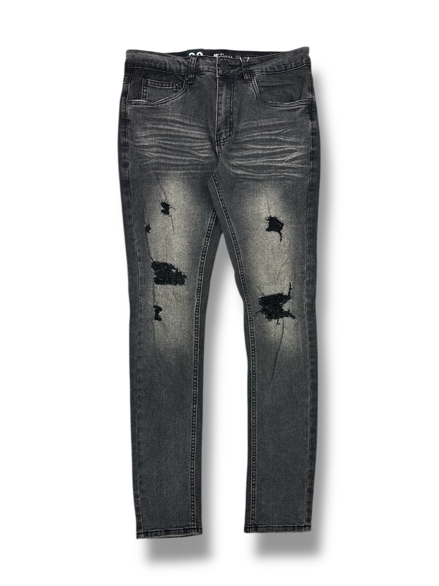 Waimea 99D Men's Skinny Jeans- Black Wash