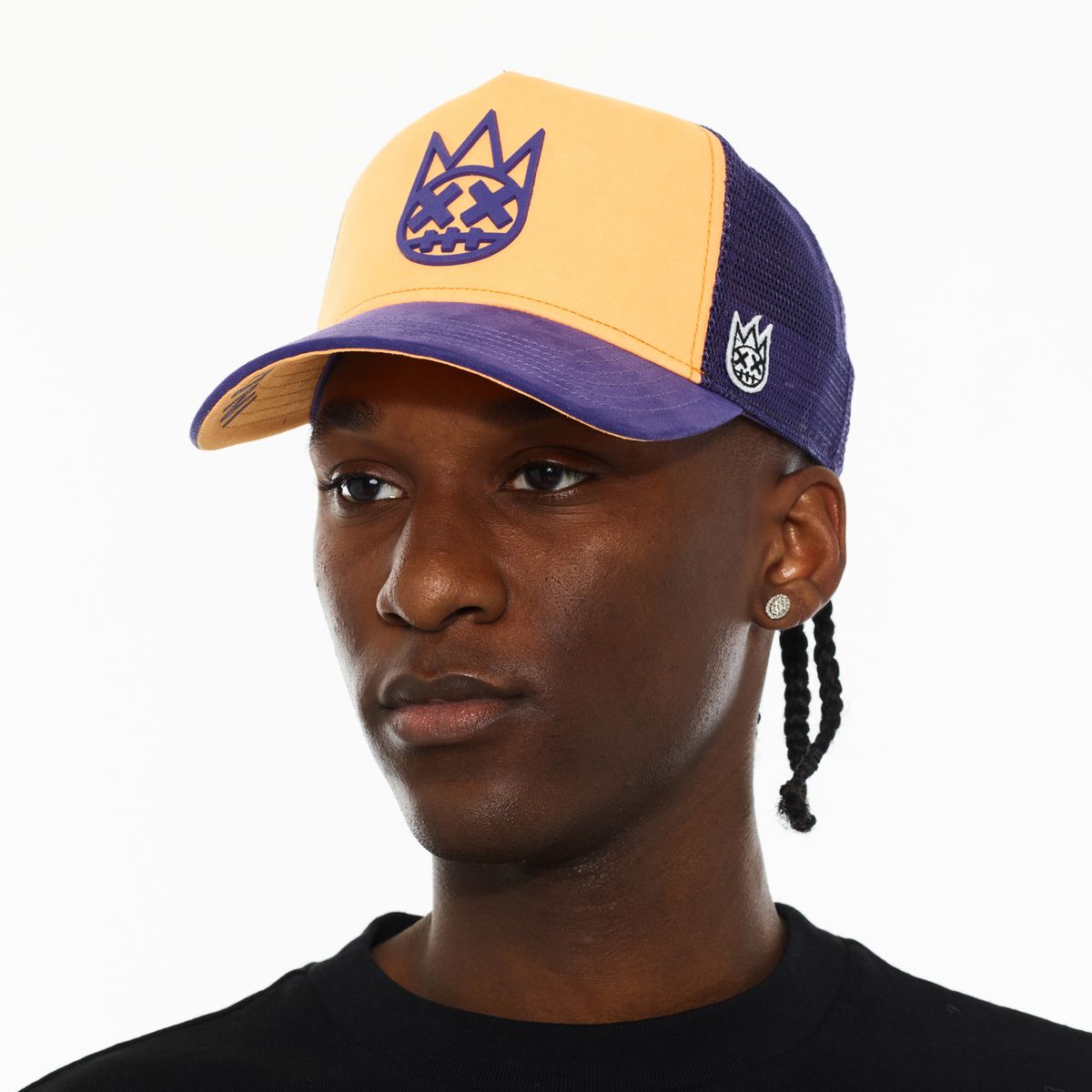 Cult Logo Mesh Back Trucker Hat 'Shimuchan'- Neon Orange