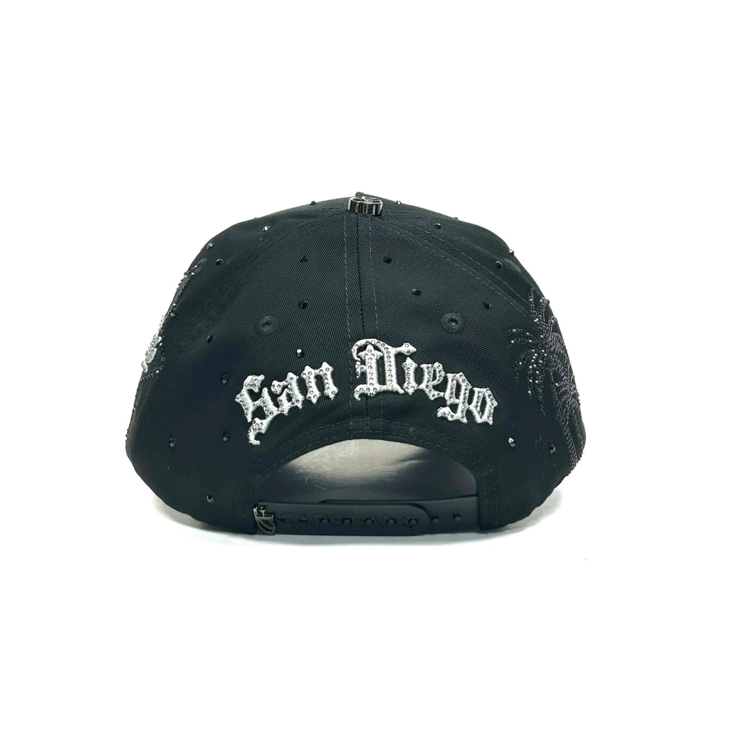 Caps'Fans SD Cap With Crystals- Black