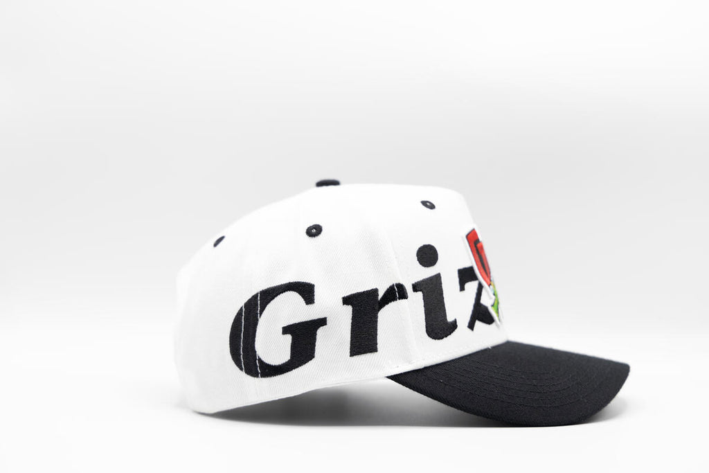 Gth Bold Grizzlies All Around Snapback Cap- White Black