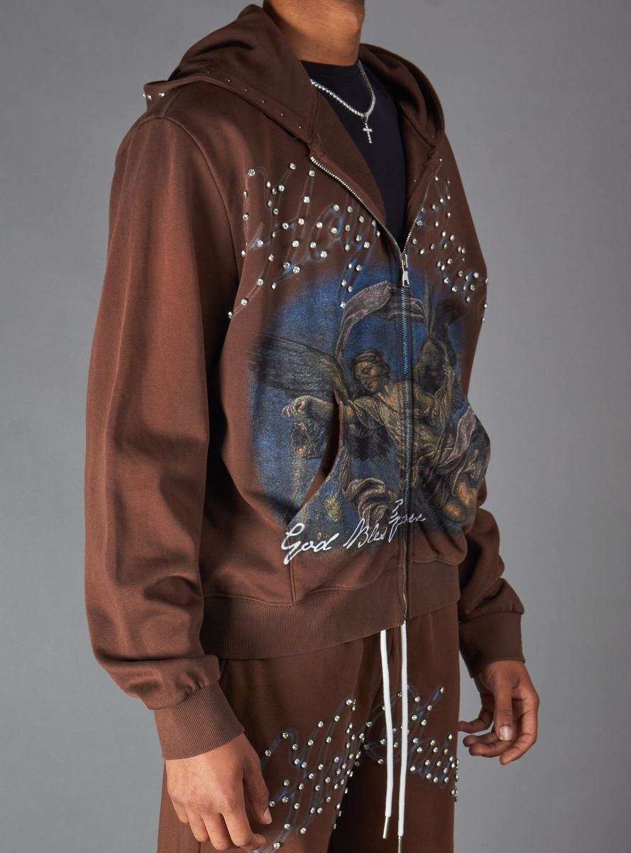 Politics San Hoodie- Brown