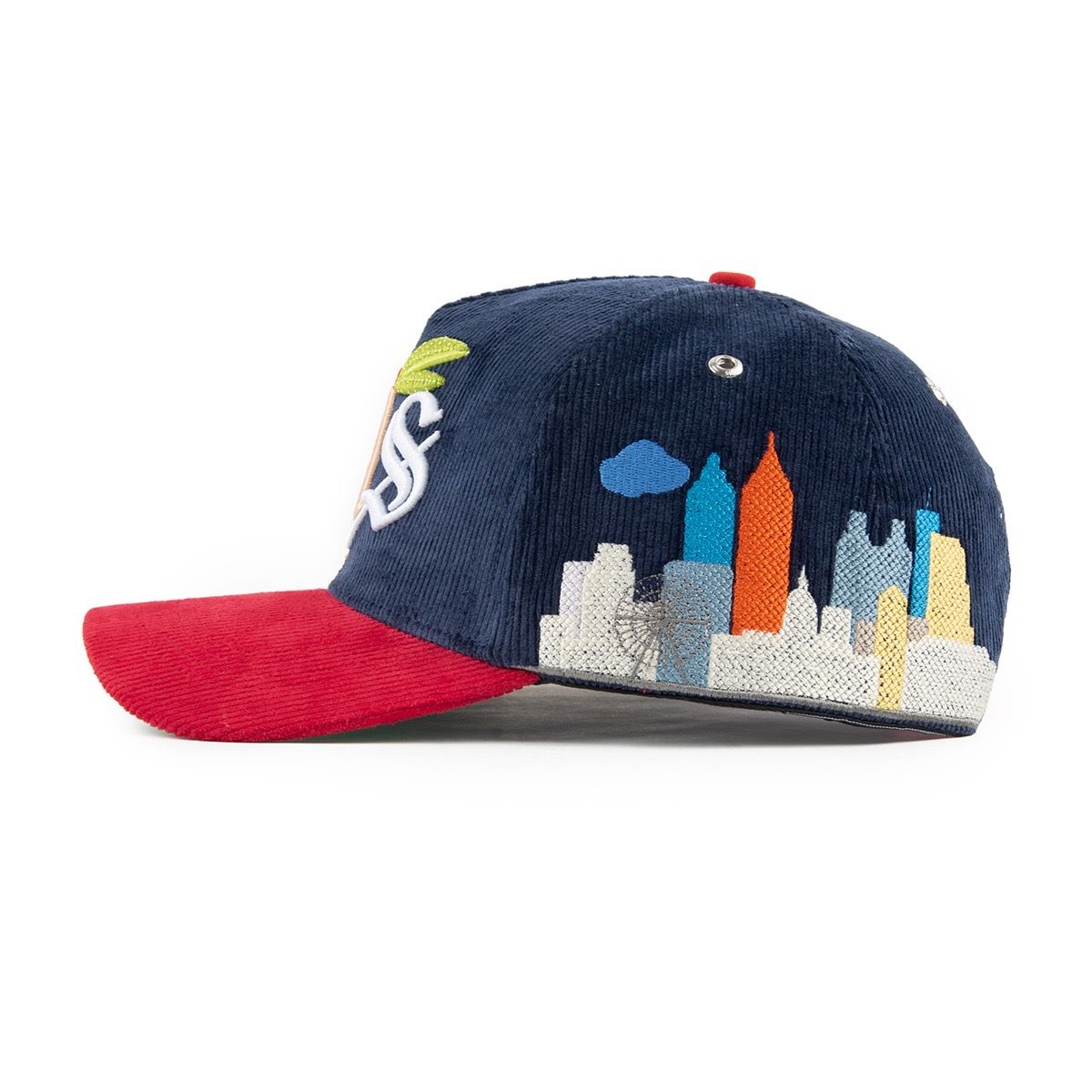 Gas NYC Peach State Hat- Navy/Red