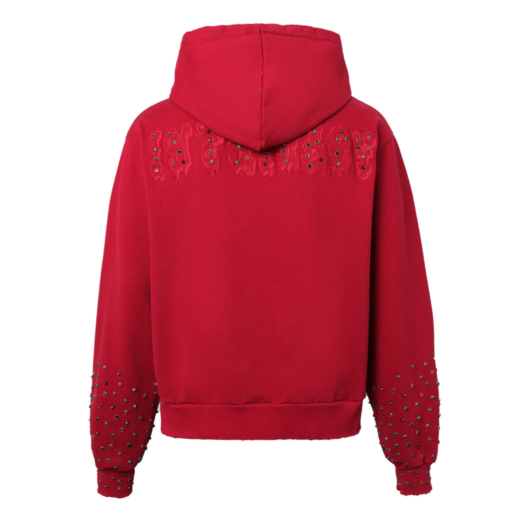 Lost Washed Red Patch Zip Up