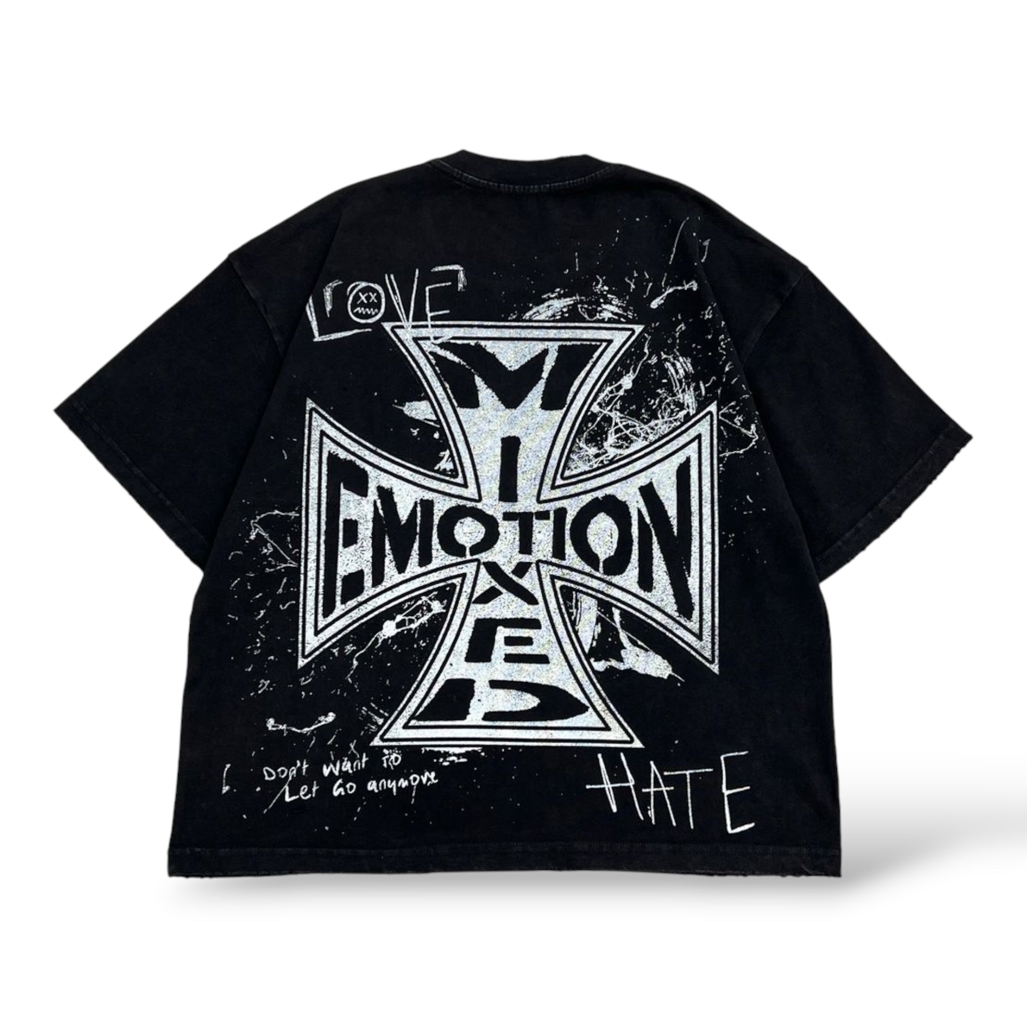 Mixed Emotion Chaos T-Shirt- Black