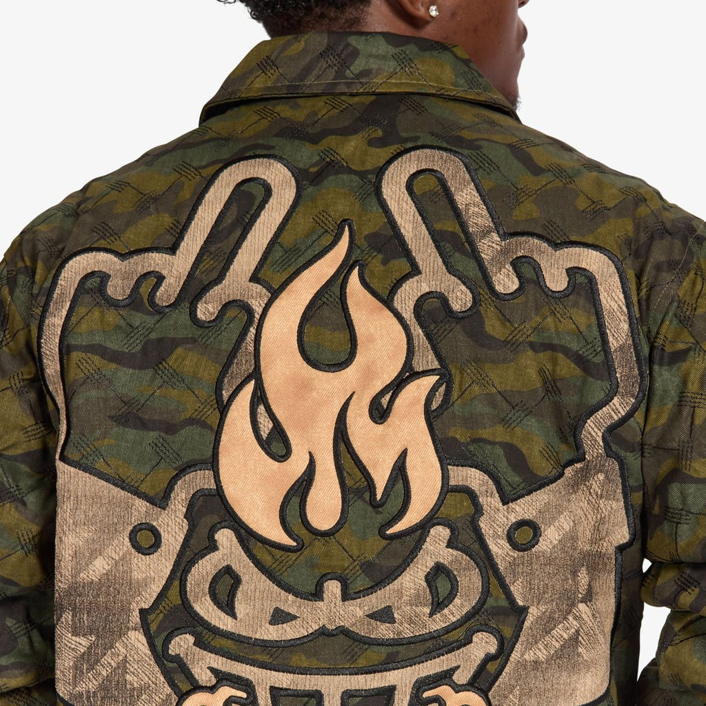 Sugarhill 'Franz' Trucker Jacket- Scrunch Camo