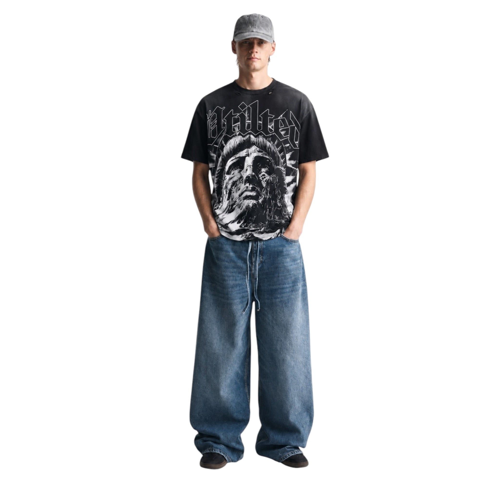 Vtilted 'Liberty' T-Shirt- Black