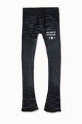 Jordan Craig Tonal Washed Stacked Sweatpants- Blk