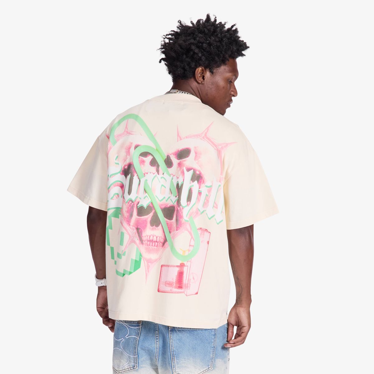 SugarHill 'PaperClip' T-Shirt- Cream