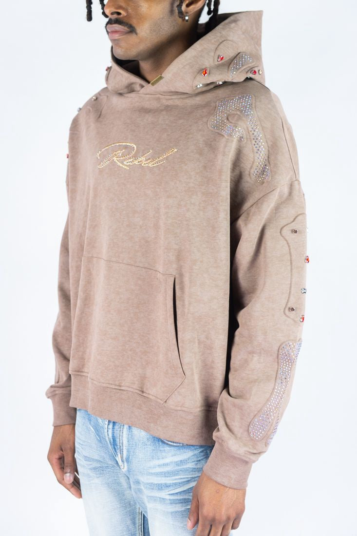 Rebel ‘Framework’ Hoodie- Brown