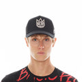 Cult Clean Crystal Logo Mesh Back Trucker Curved Visor- Blk