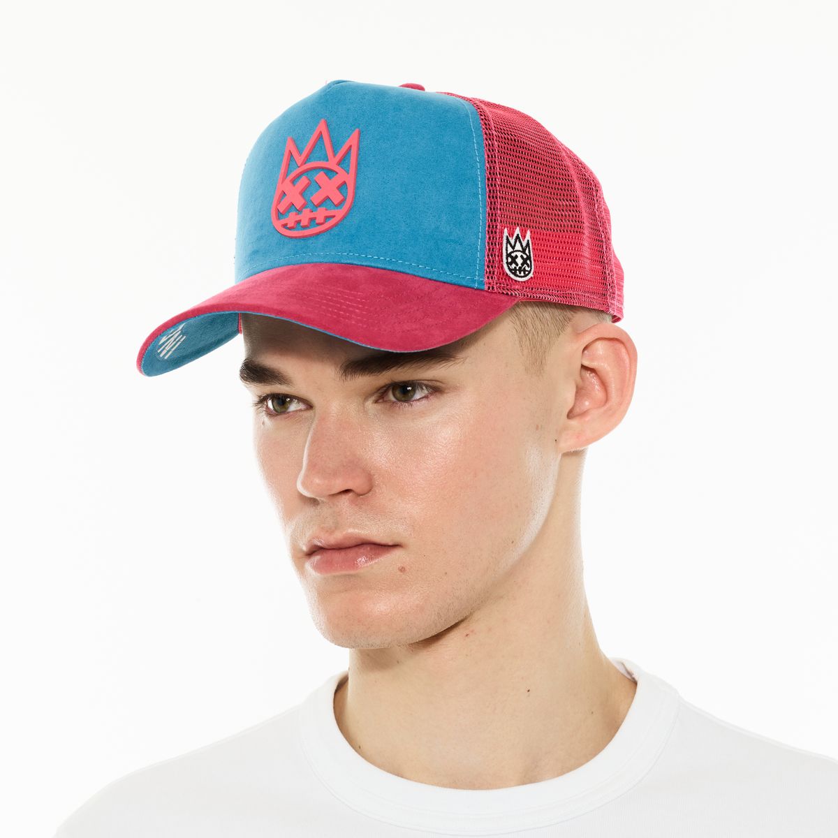 Cult Logo Mesh Back Trucker Hat 'Shimuchan'- Electric Blue