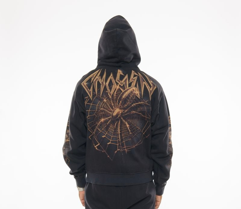 Oversized Zip Up Hoodie BLK9