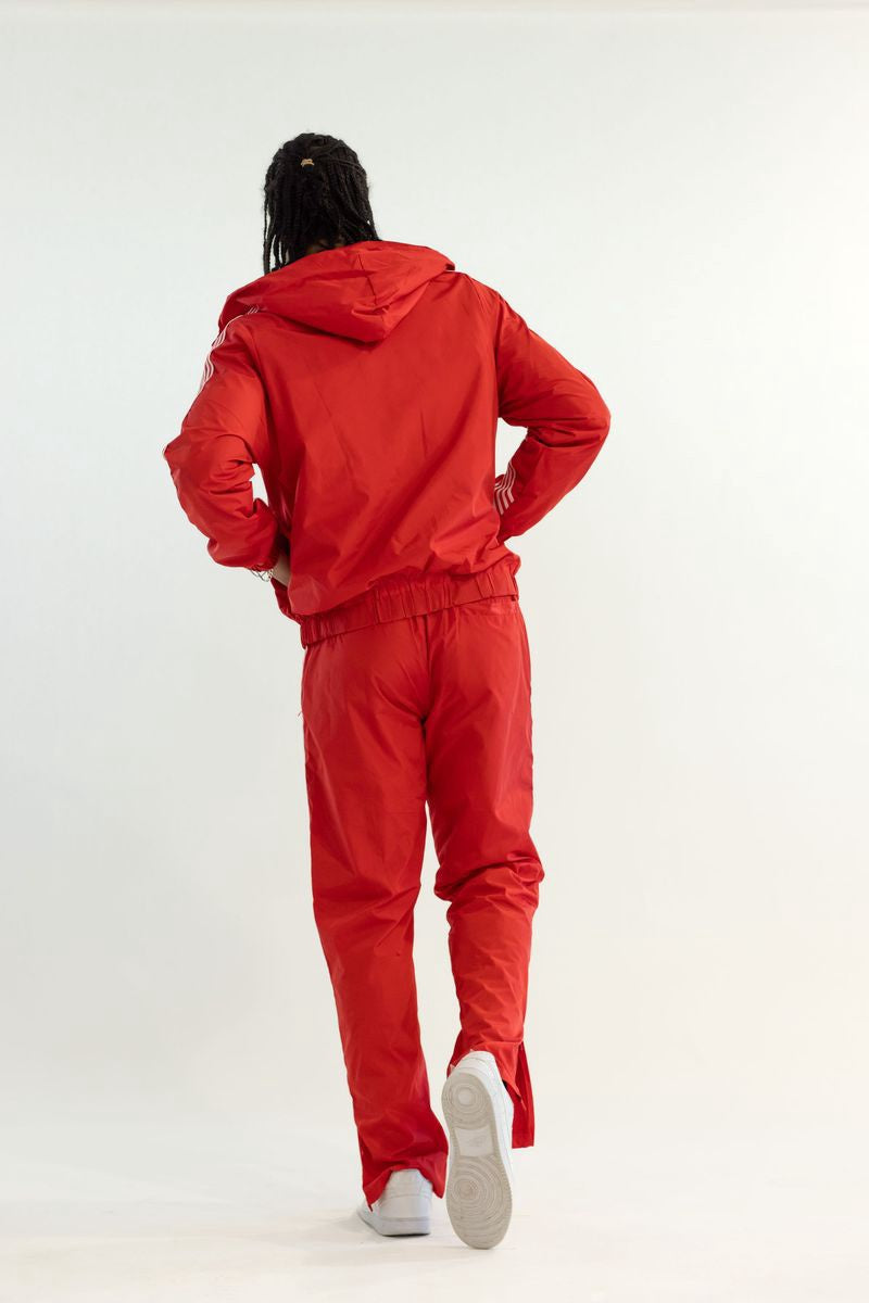 Kindred Nylon Striped Set- Red
