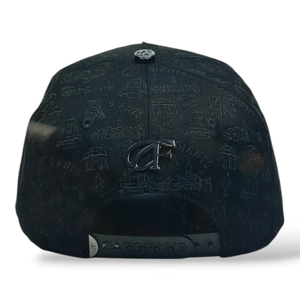 Caps'Fans San Francisco Cap With Crystals- Black