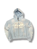 Prestige Big P Zip Up Hoodie-Sky Blue