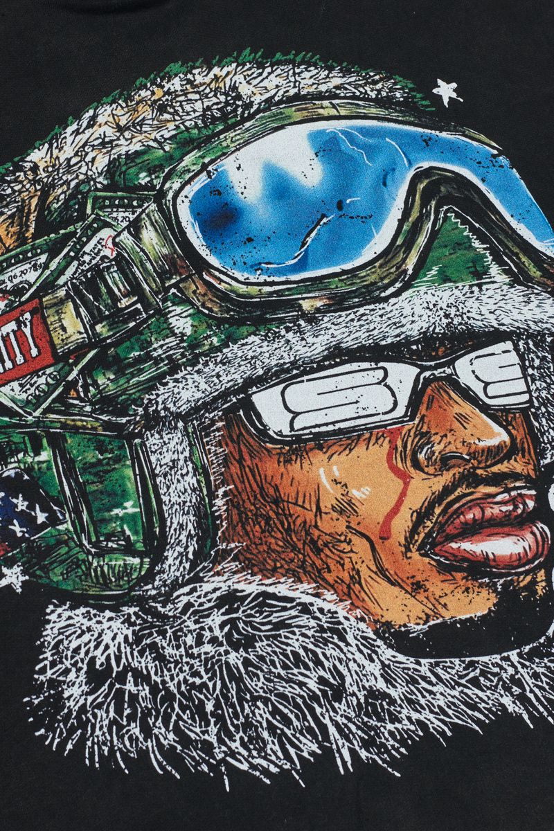 SY-002- Acid wash Soldier Hoodie
