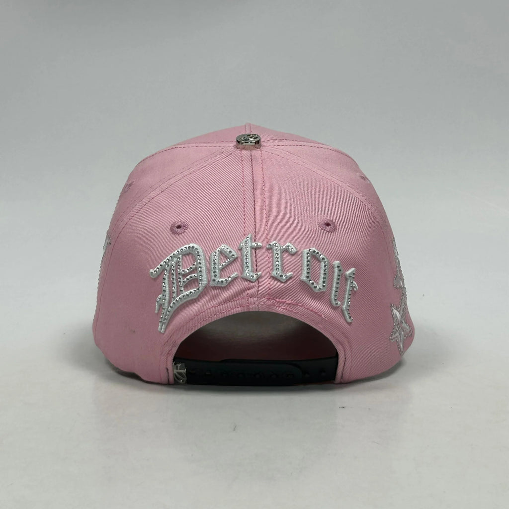 Caps'Fans Detroit Cap- Pink/White/Beige