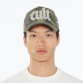 Cult Crystal Script Logo Hat- Camo