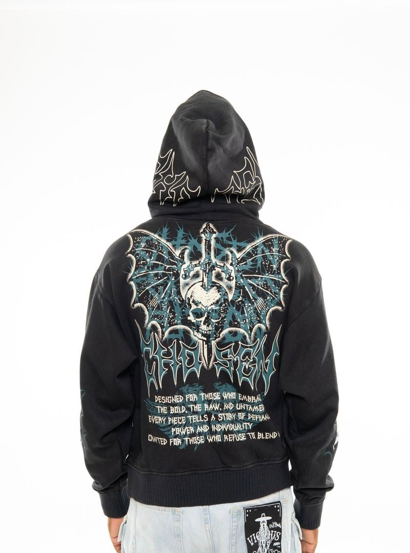 Oversized pull-over hoodie BLK4