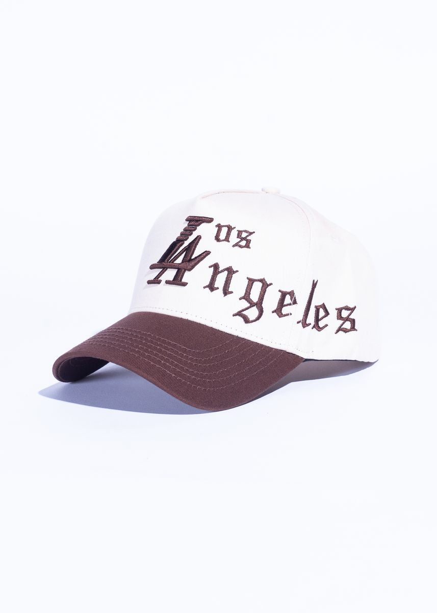 Reference 'Paradise La Script' Hat- Cream/Brown