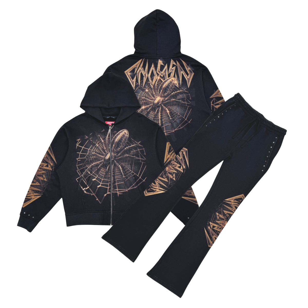 Oversized Zip Up Hoodie BLK9