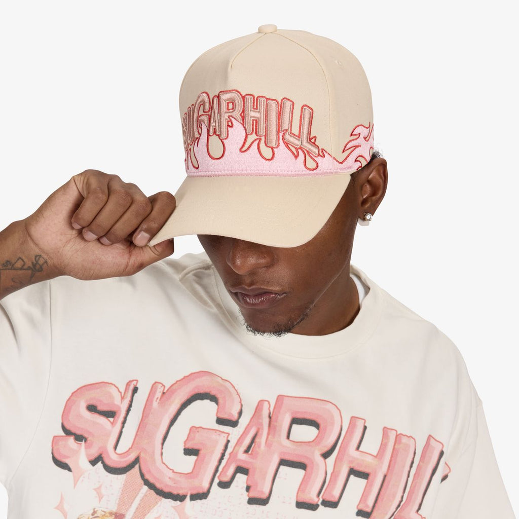 Sugarhill 'Hotbox' Strapback Hat (Cream)