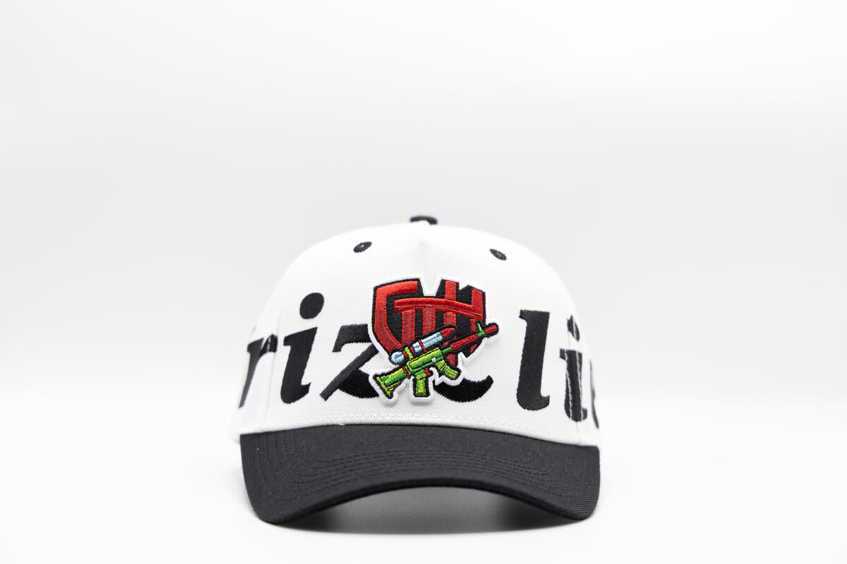 Gth Bold Grizzlies All Around Snapback Cap- White Black