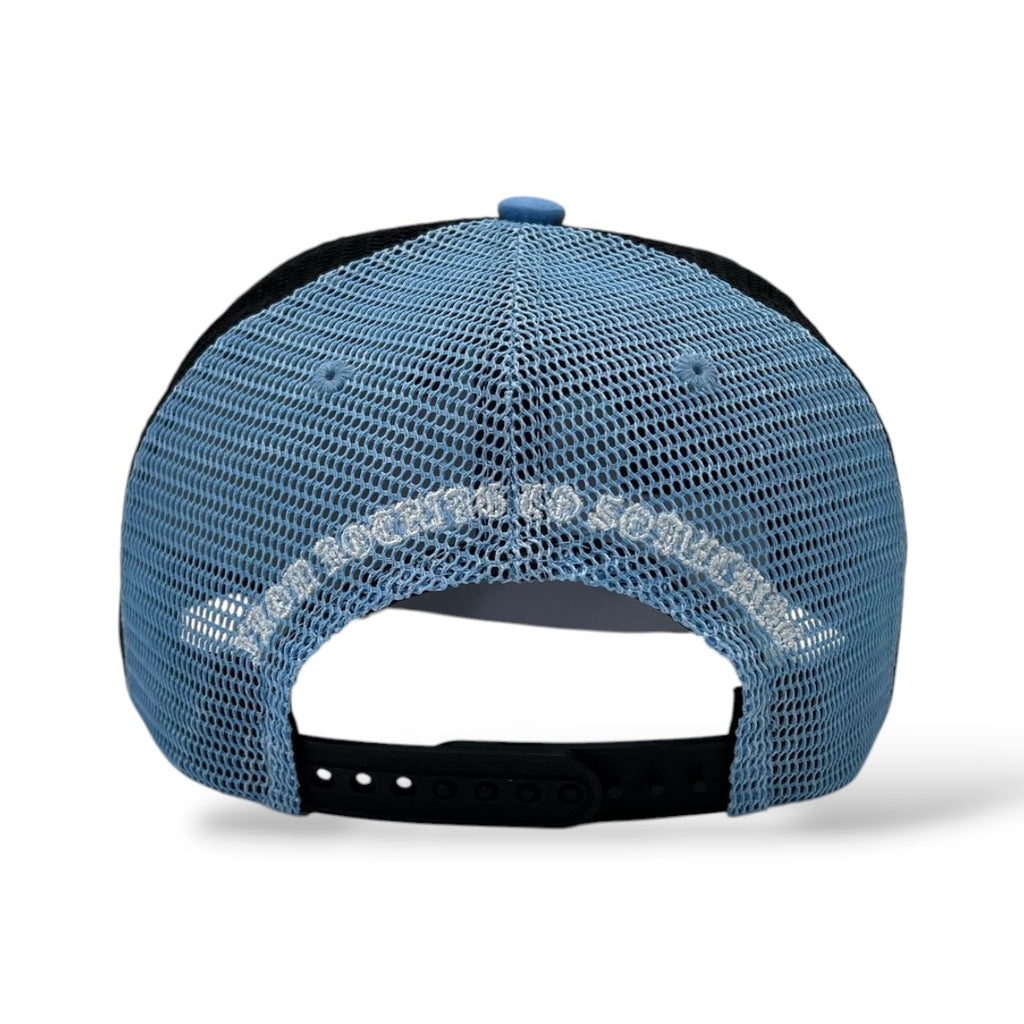Hudson 'V2 Diamond 777' Suede Trucker Hat- Uni Blue