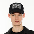 Cult Logo Mesh Back Trucker Hat 'Instruments'- Black