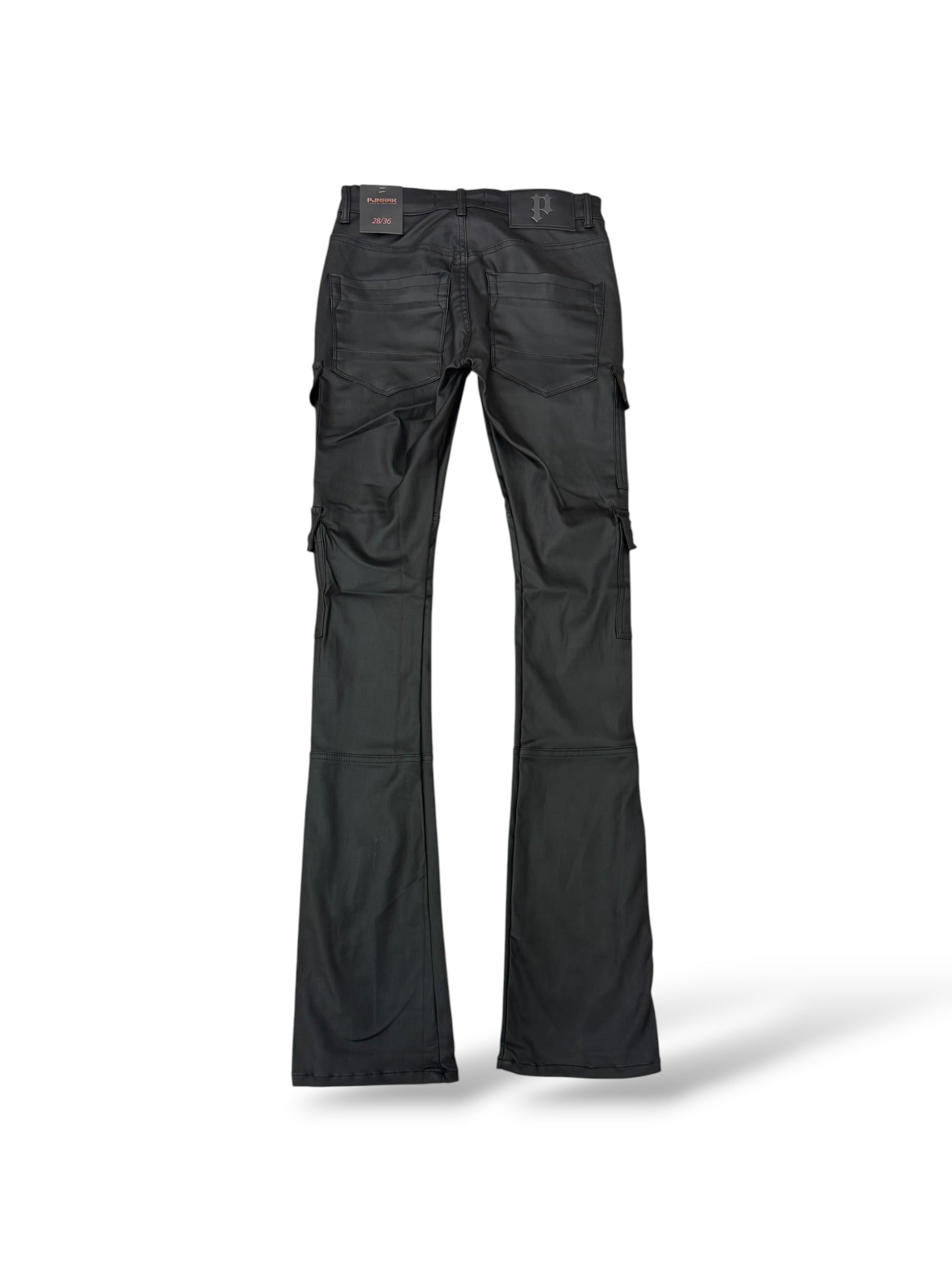 PJ Mark Leather Stacks- Black