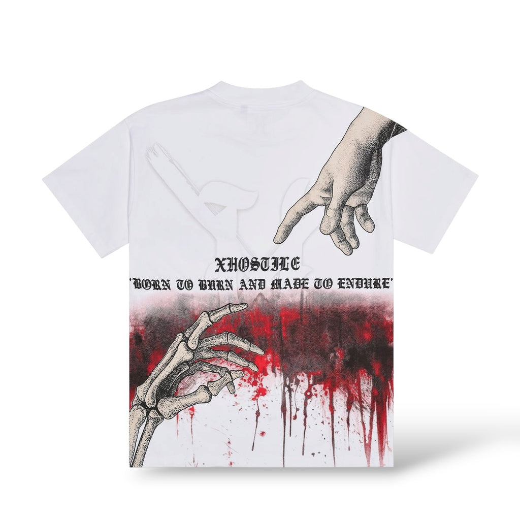 X Hostile 'Deadly Touch' T-Shirt- White