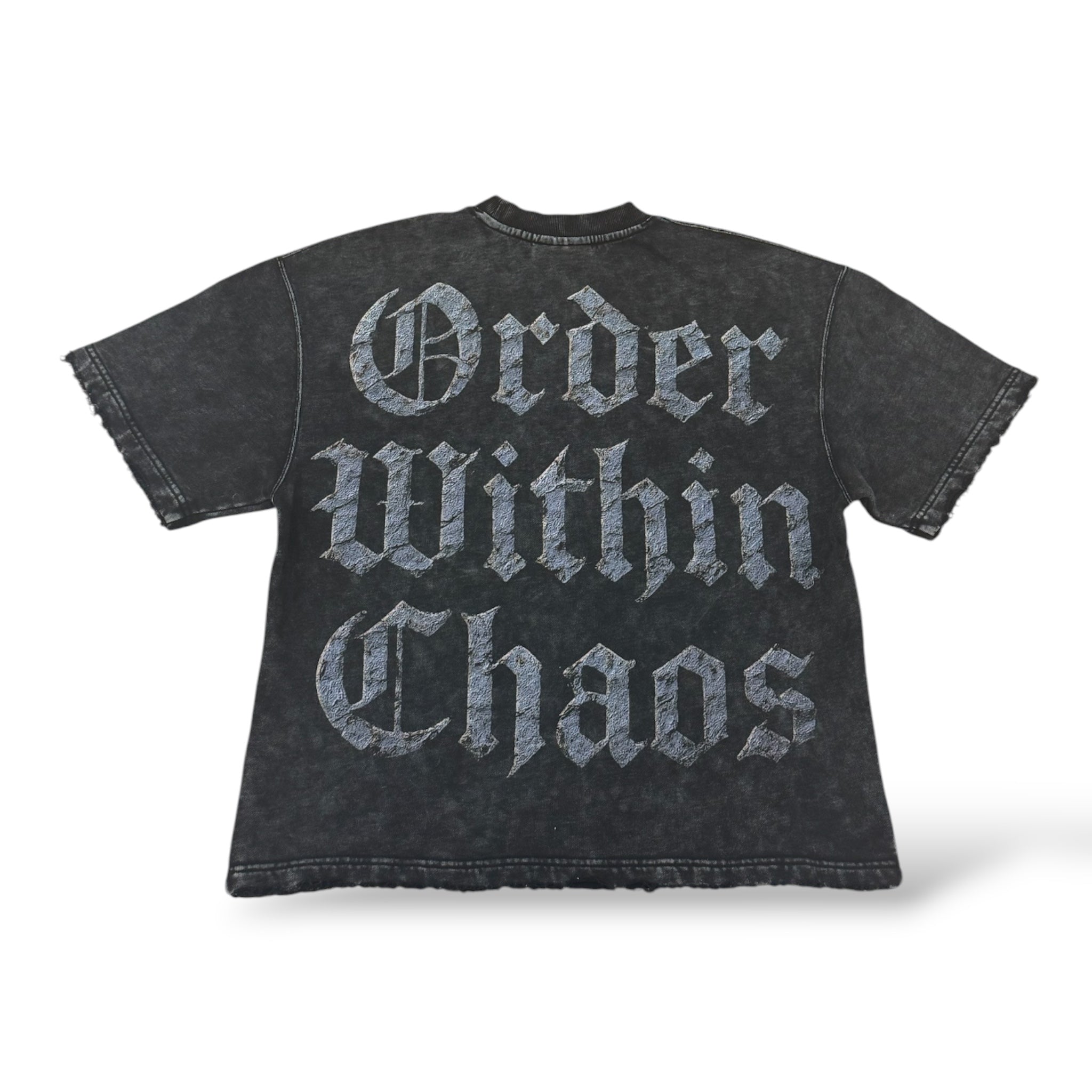 Order Within Chaos Heavy Cotton 'Skull' T-Shirt- Black